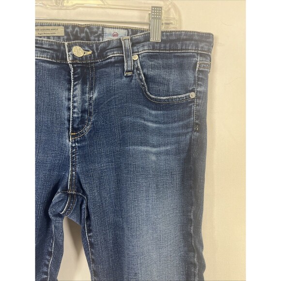 AG Adriano Goldschmied Jeans The Legging Ankle Super Skinny Distressed  31R - Picture 4 of 12